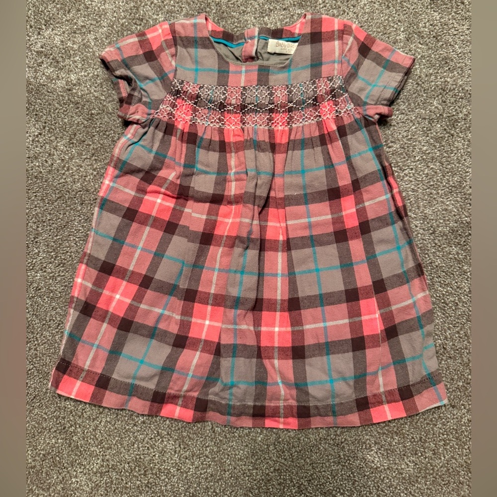 Baby Boden Multicolor Plaid Dress